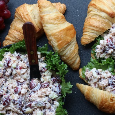 Smoked Turkey & Gruyere Salad on Croissants Recipe | SideChef