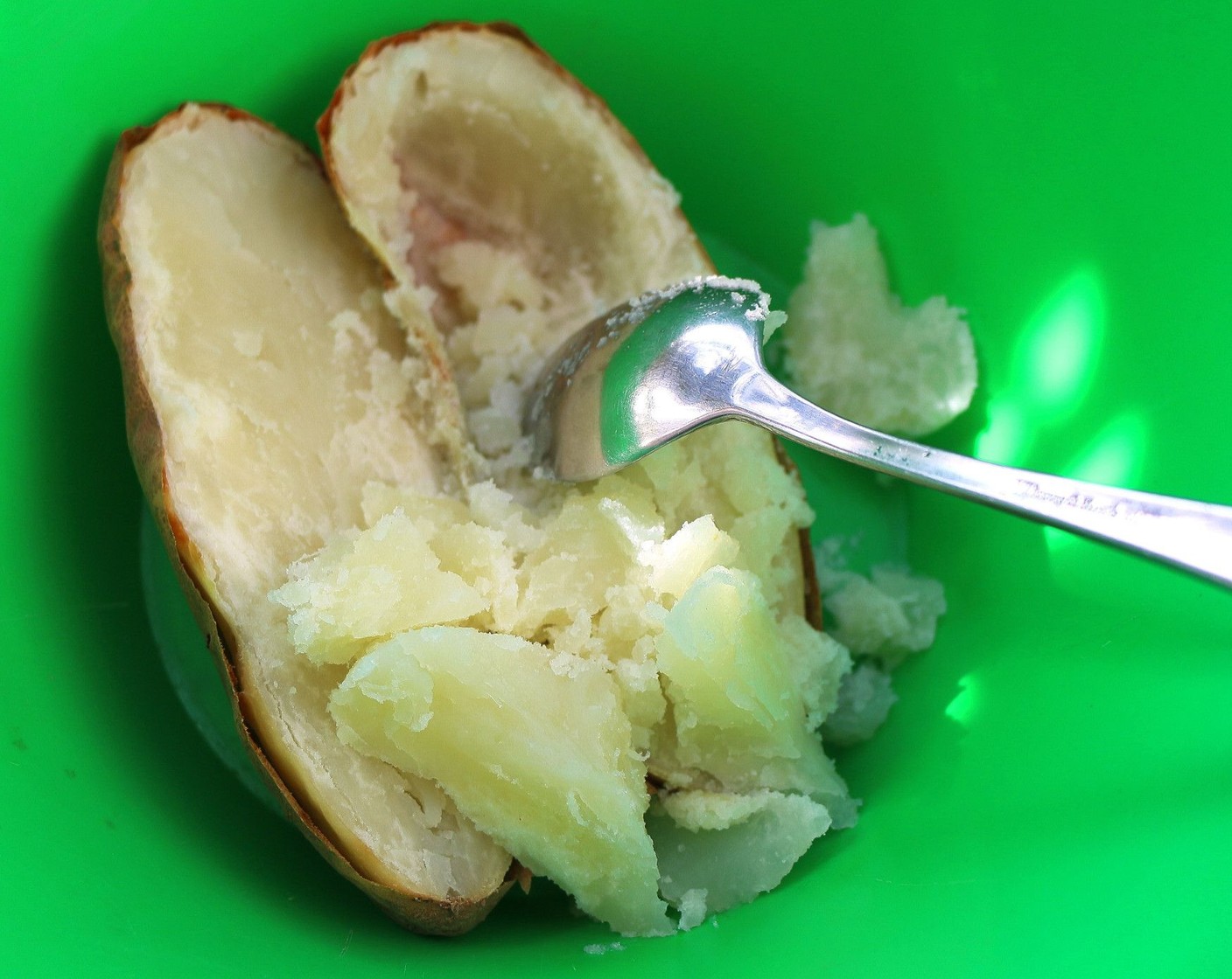 step 7 Meanwhile, remove flesh from baked Potatoes (4).