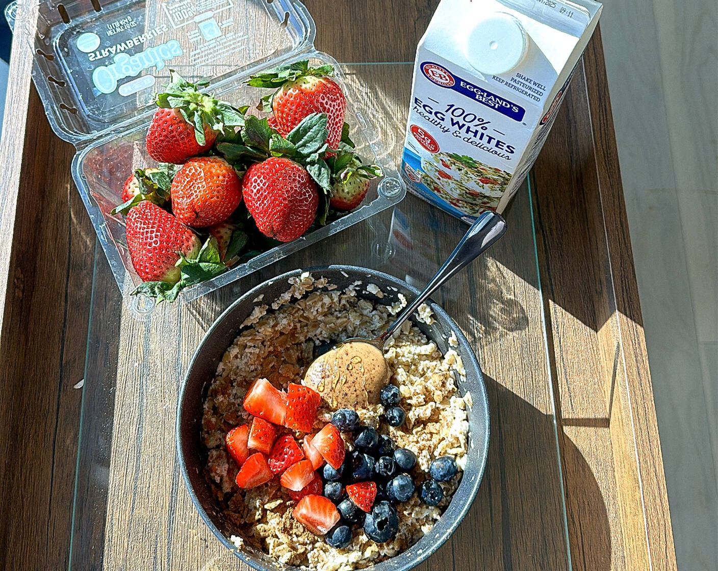 Egg White Peanut Butter Oats