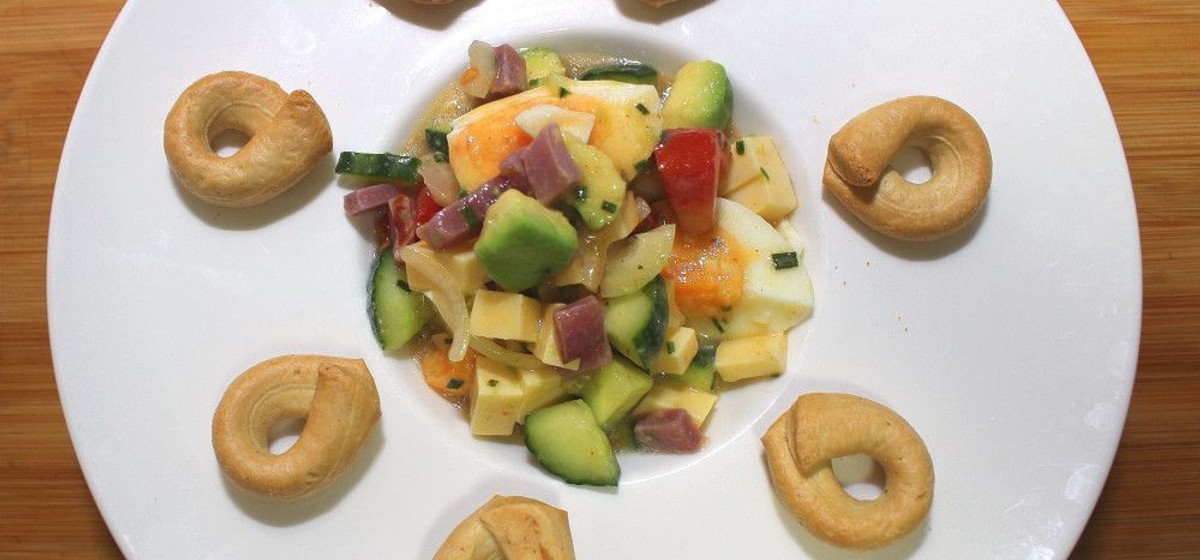 Egg, Smoked Beef and Gouda Salad Recipe | SideChef