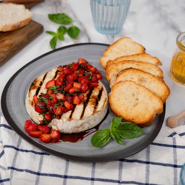Grilled Brie with Balsamic Strawberries Recipe | SideChef