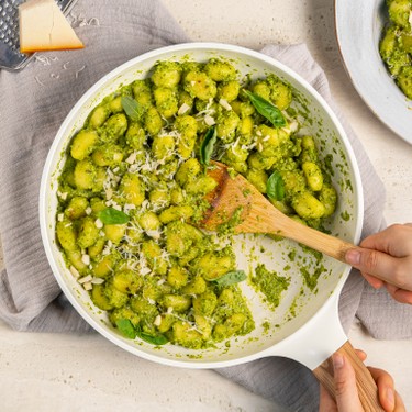 Goat Cheese Gnocchi with Macadamia Pesto Recipe | SideChef
