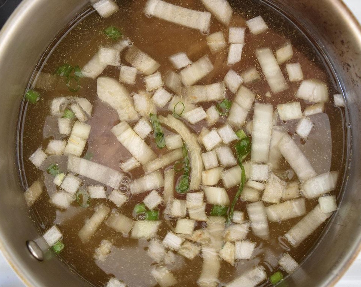 step 6 Place steak in a medium pot with all other ingredients. Bring to boil, cover and reduce to a simmer and cook for 1 hour or until beef is fully cooked through.