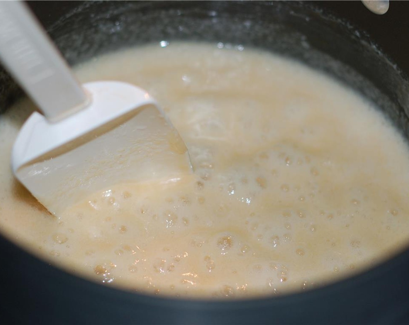 step 3 In a large saucepan, put the Evaporated Milk (1 can), Granulated Sugar (1 2/3 cups), and Salt (1/2 tsp). Cook over medium heat, stirring constantly until the mixture comes to a boil.