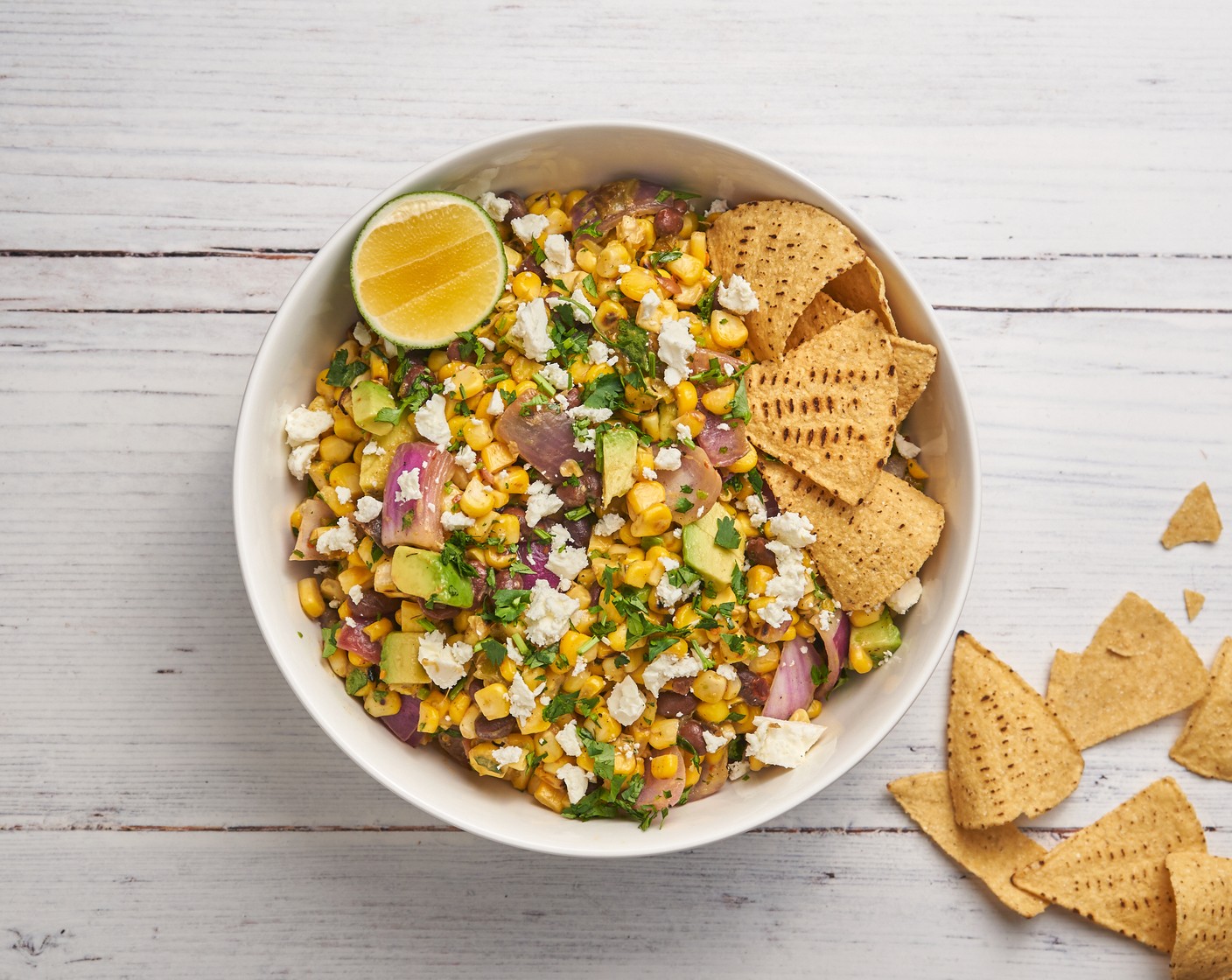 step 5 Serve with lime wedges and tortilla chips.