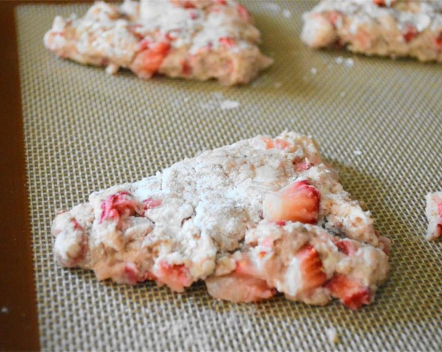 step 6 Transfer the wedges to the baking sheet and bake the scones for 15-20 minutes. They should be puffy and golden and just baked through. While they bake, make the easy drizzle for topping.