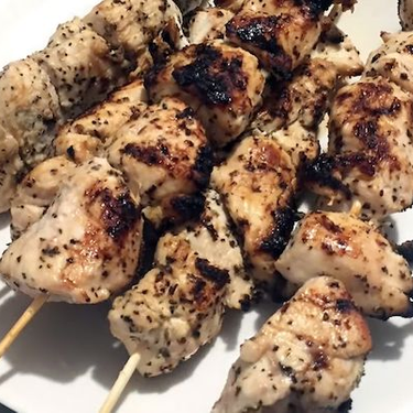 Grilled Lemon Pepper Chicken Skewers Recipe | SideChef