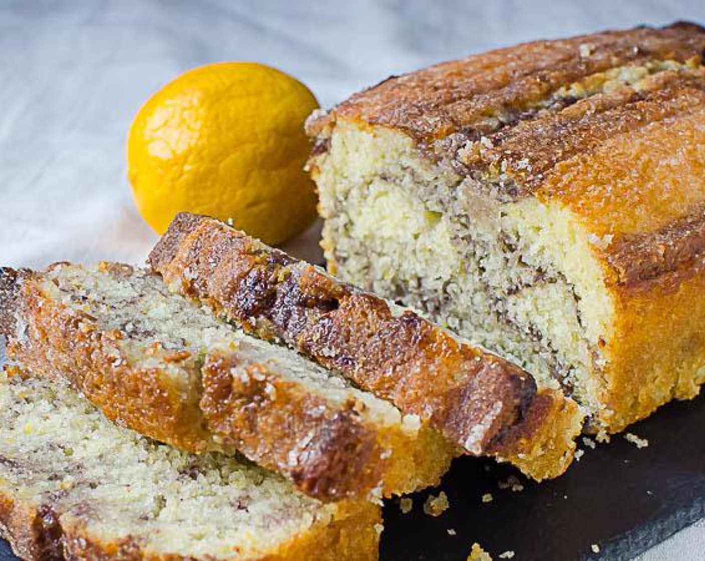 Meyer Lemon Blackberry Swirl Loaf