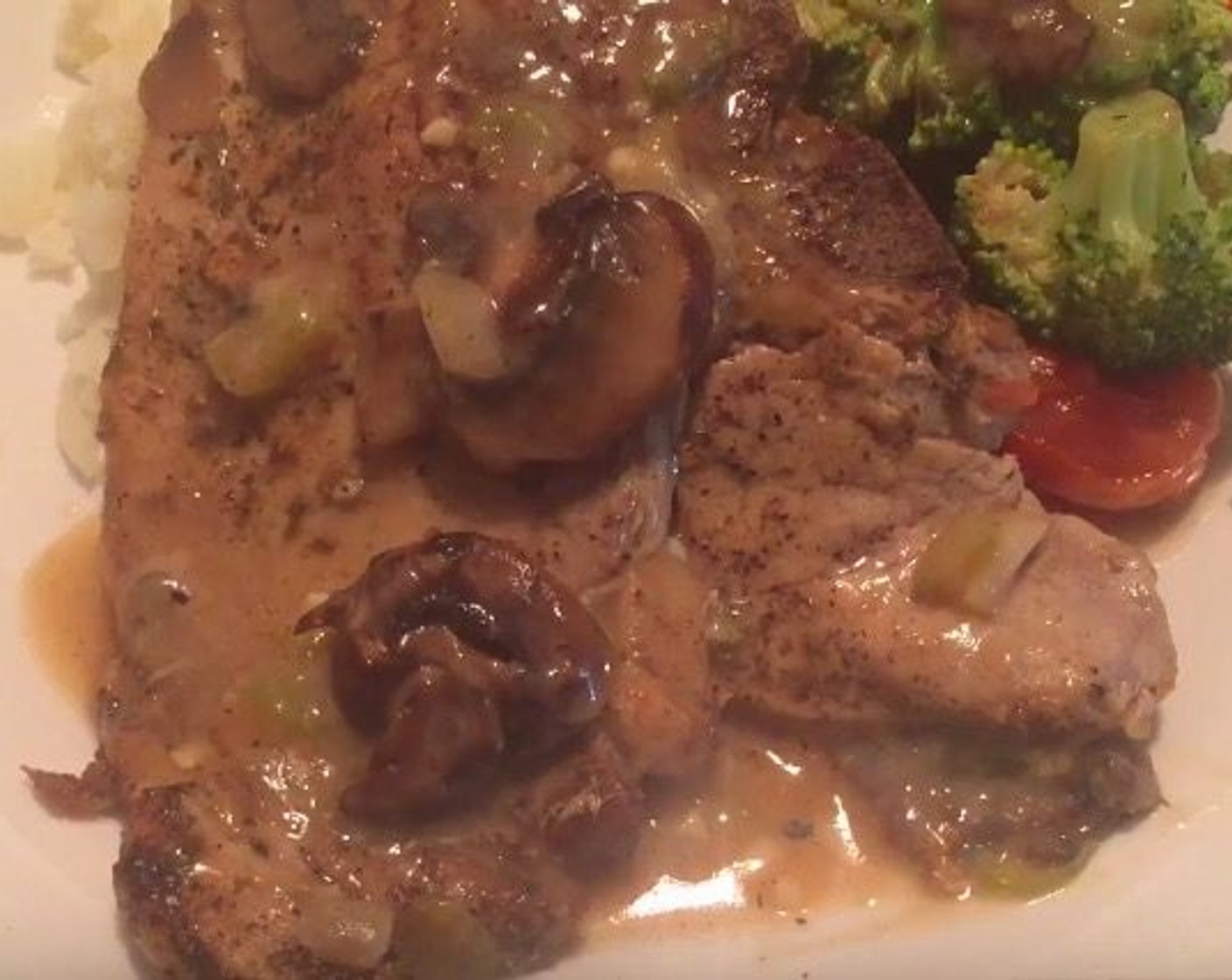 Pork Chops in Gluten-Free Mushroom Sauce