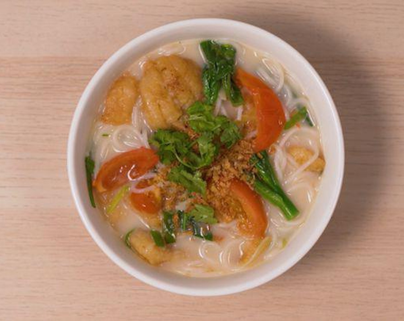 Healthy Fish and Rice Noodle Soup