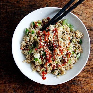Perfect Instant Pot Brown Rice with Sesame-Soy Dressing Recipe | SideChef