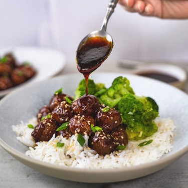 Quick Teriyaki Meatball Rice Bowl Recipe | SideChef