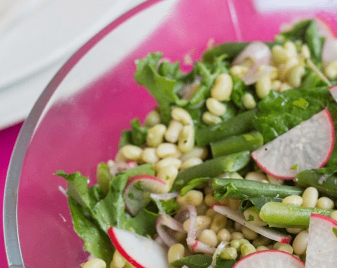 step 7 Divide salad between 2 plates. Enjoy!