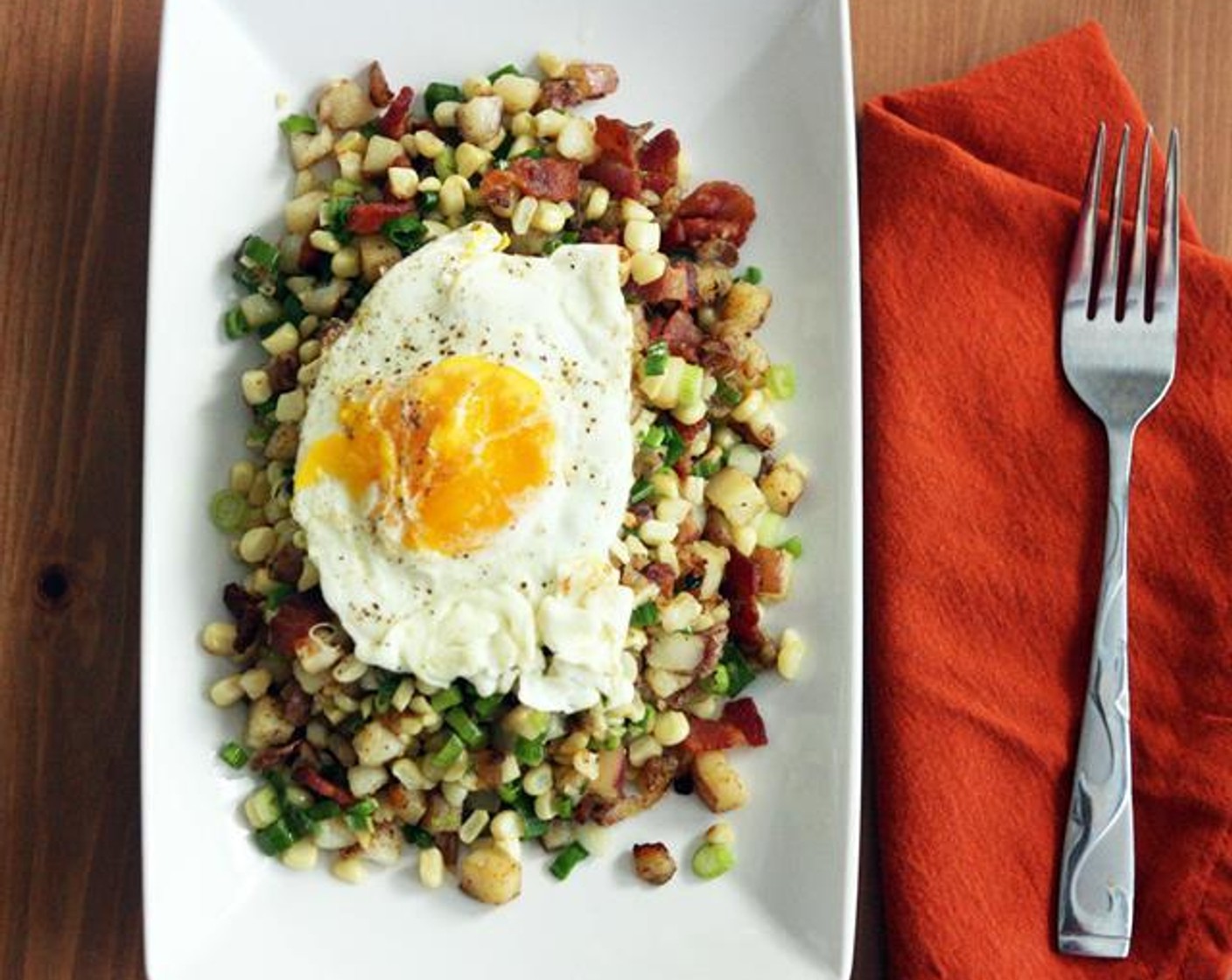 Corn & Bacon Hash