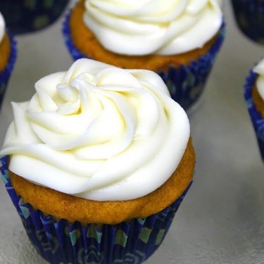 Pumpkin Cupcakes with Cream Cheese Frosting Recipe | SideChef