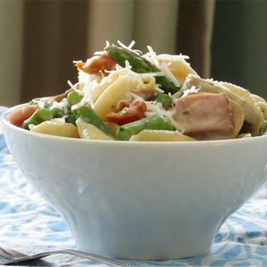 Shells With Ham, Asparagus, and Lemon Cream Recipe | SideChef