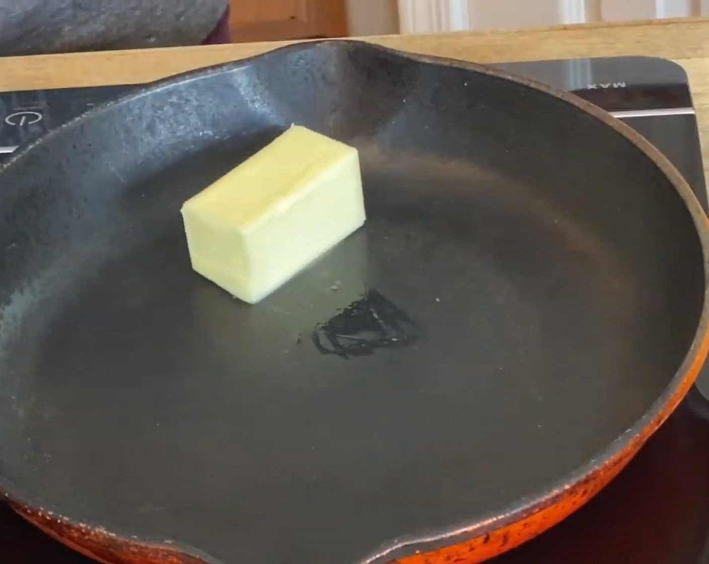 step 5 In a large pot on medium-high heat, add Unsalted Butter (4 Tbsp) until melted.