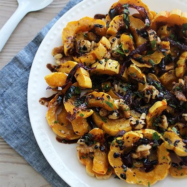 Roasted Delicata Squash with Quick Balsamic Glaze Recipe | SideChef