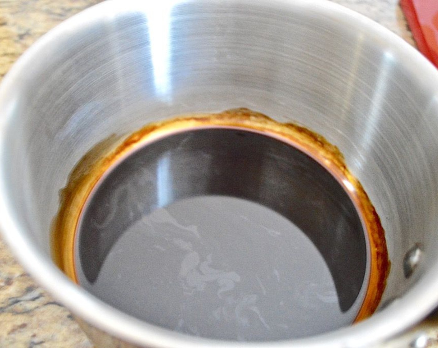 step 2 Bring Water (1/4 cup) to a boil. Stir in the Instant Espresso Powder (2 Tbsp) and let it dissolve in while you keep stirring for a minute. Take off the heat and let cool.