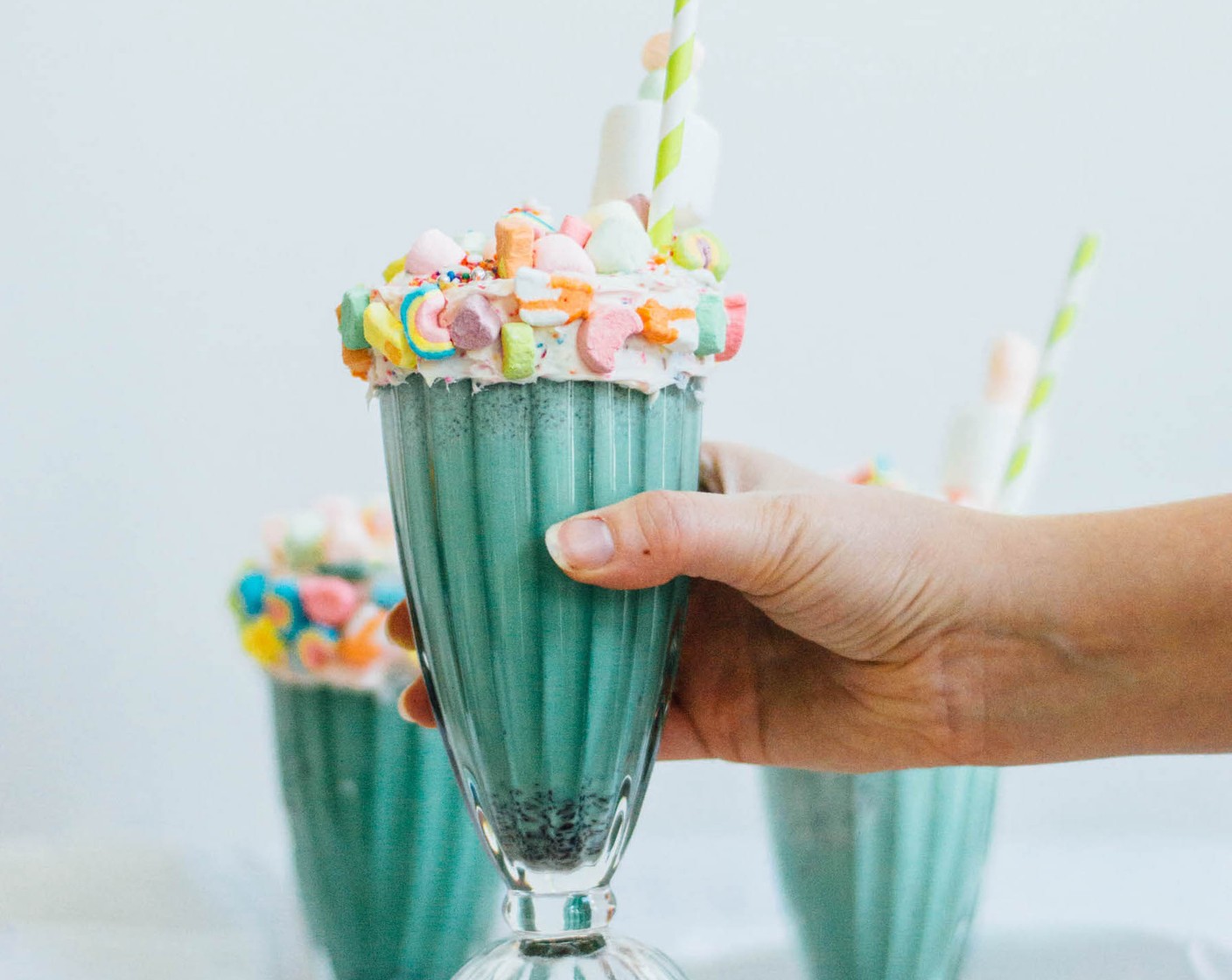 Boozy Lucky Charms Milkshake