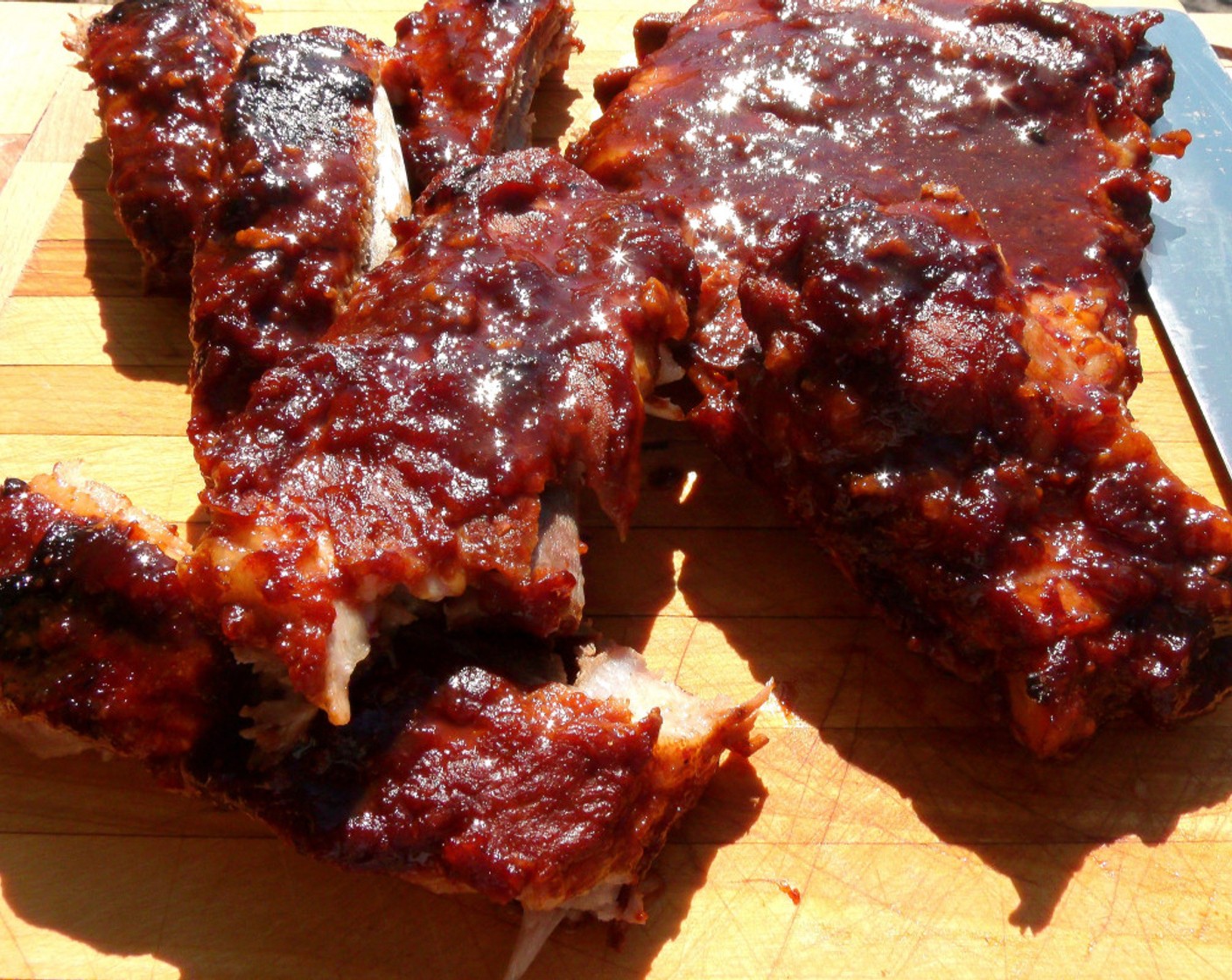 step 7 Cut the slab into individual ribs.