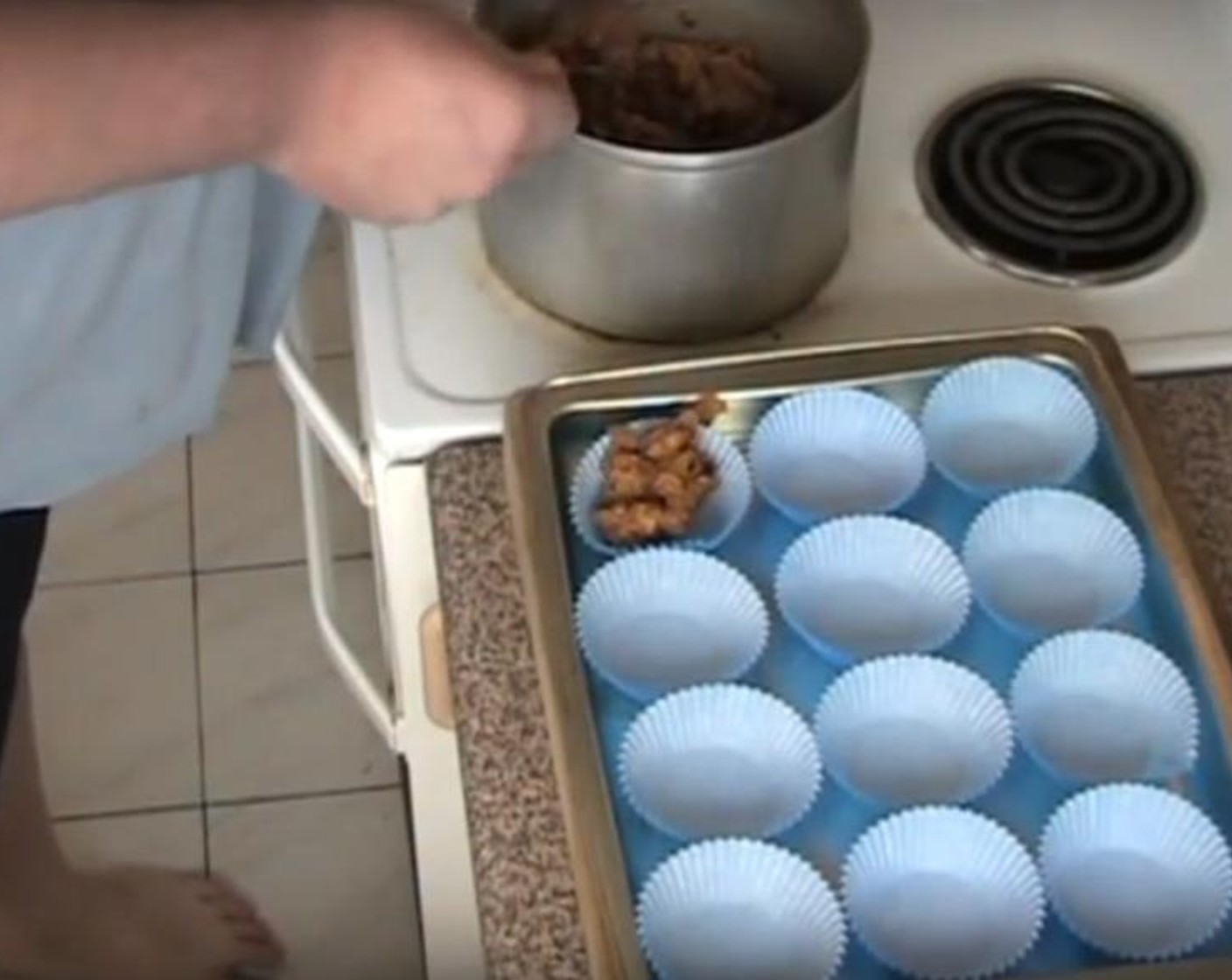 step 4 Transfer chunks of the mixture onto little patty cake cases. Pop them into the fridge until they are firm and chilled. Take out and serve.