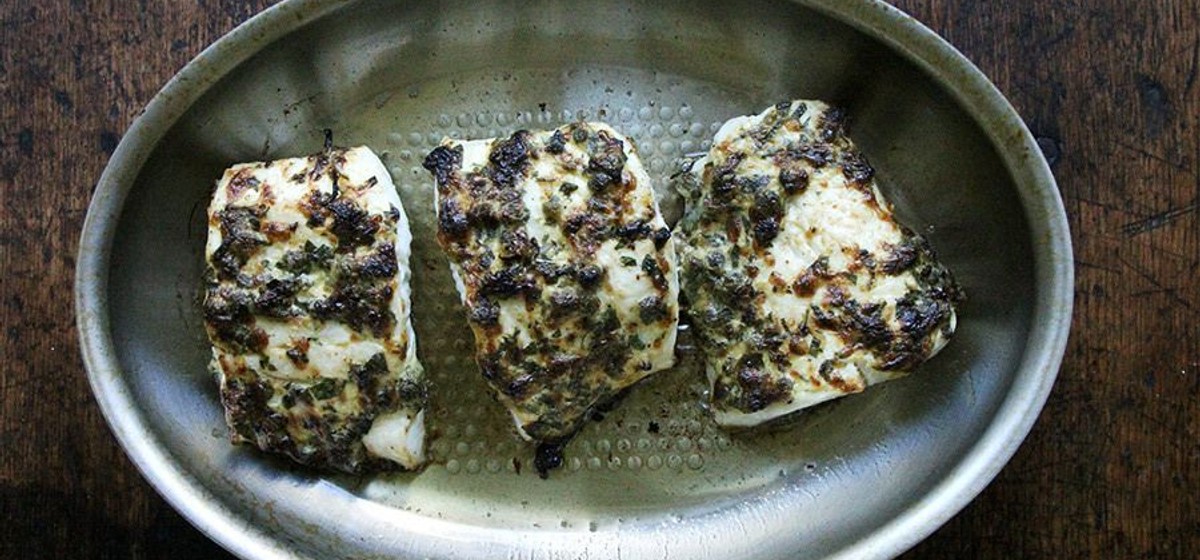Pan-Broiled Halibut with Lemon, Capers, and Parsley Recipe | SideChef
