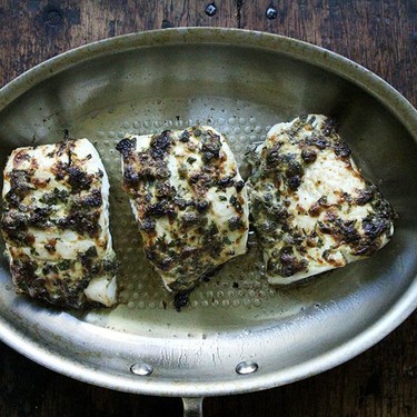 Pan-Broiled Halibut with Lemon, Capers, and Parsley Recipe | SideChef