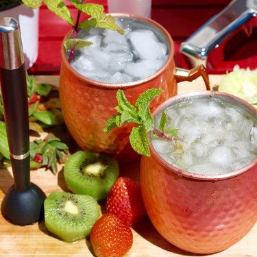 Gin Fresh Fruit Fizz Cocktail Recipe | SideChef