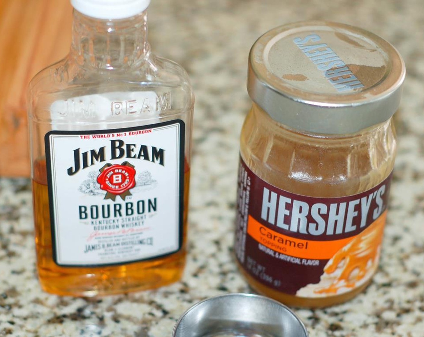 step 11 In a small bowl, whisk together the Caramel Sauce (1/4 cup) and Bourbon (1 tsp).