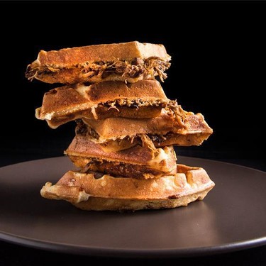 BBQ Pulled Pork Waffles Recipe | SideChef