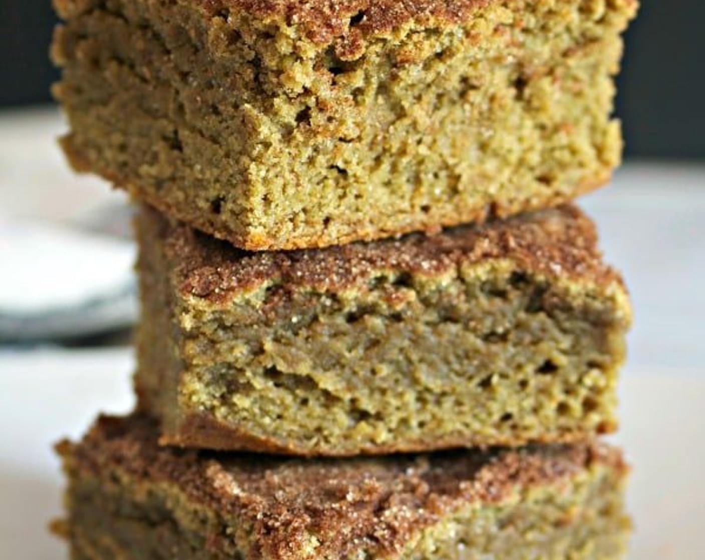 Matcha Snickerdoodle Blondies