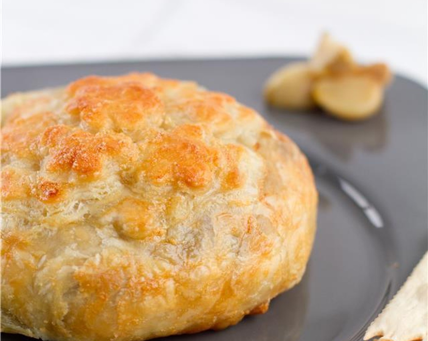 Roasted Garlic and Mushroom Brie en Croute