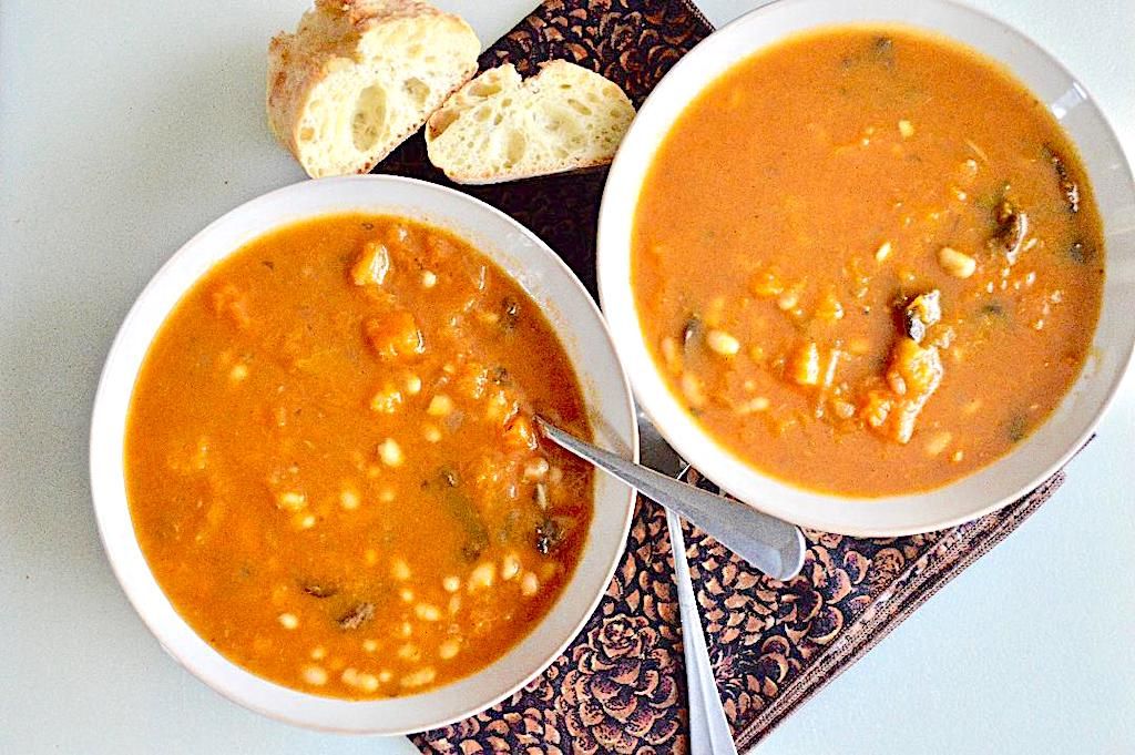 Butternut Squash White Bean Soup Recipe SideChef