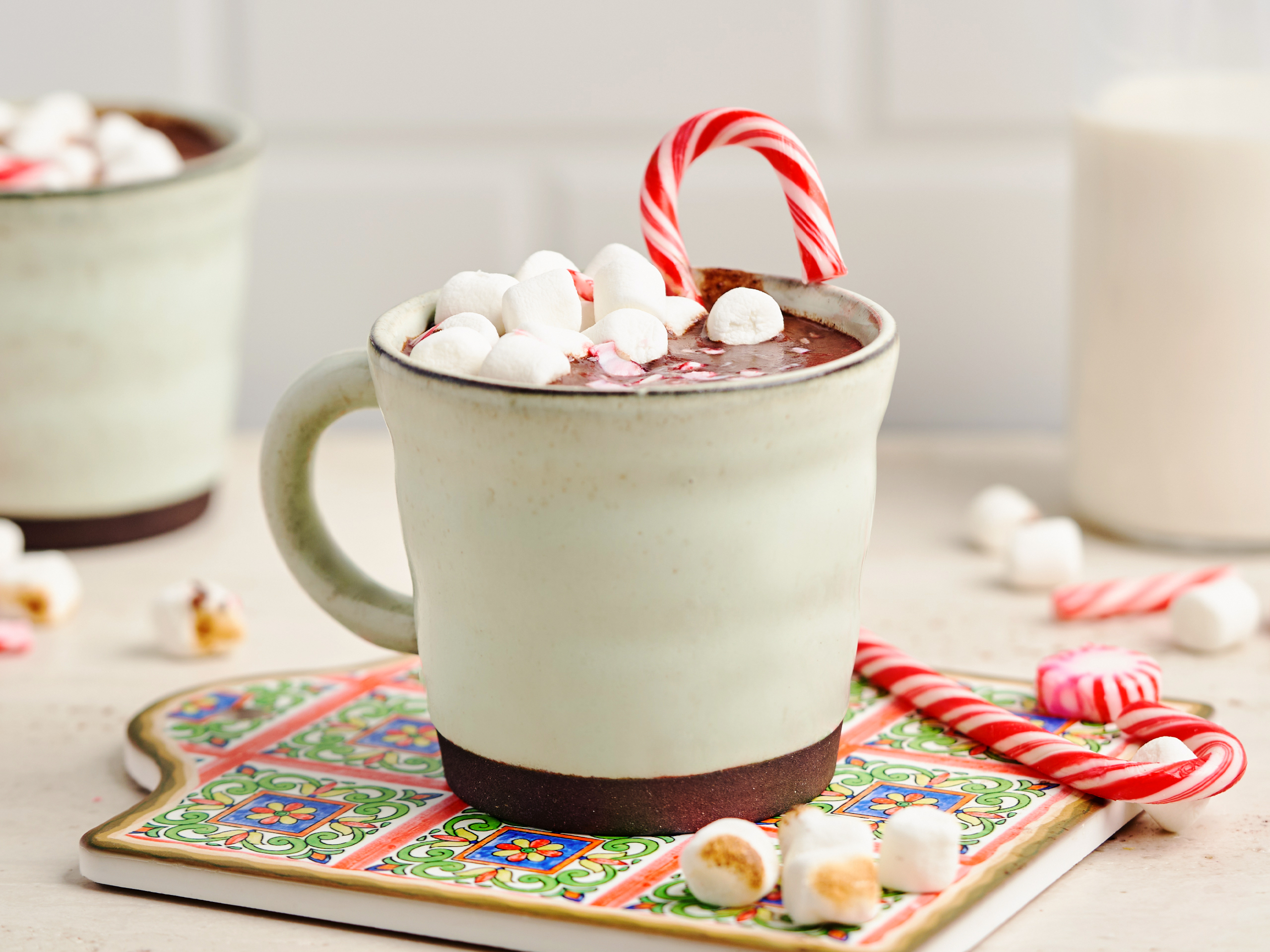 Peppermint Hot Chocolate with Marshmallow