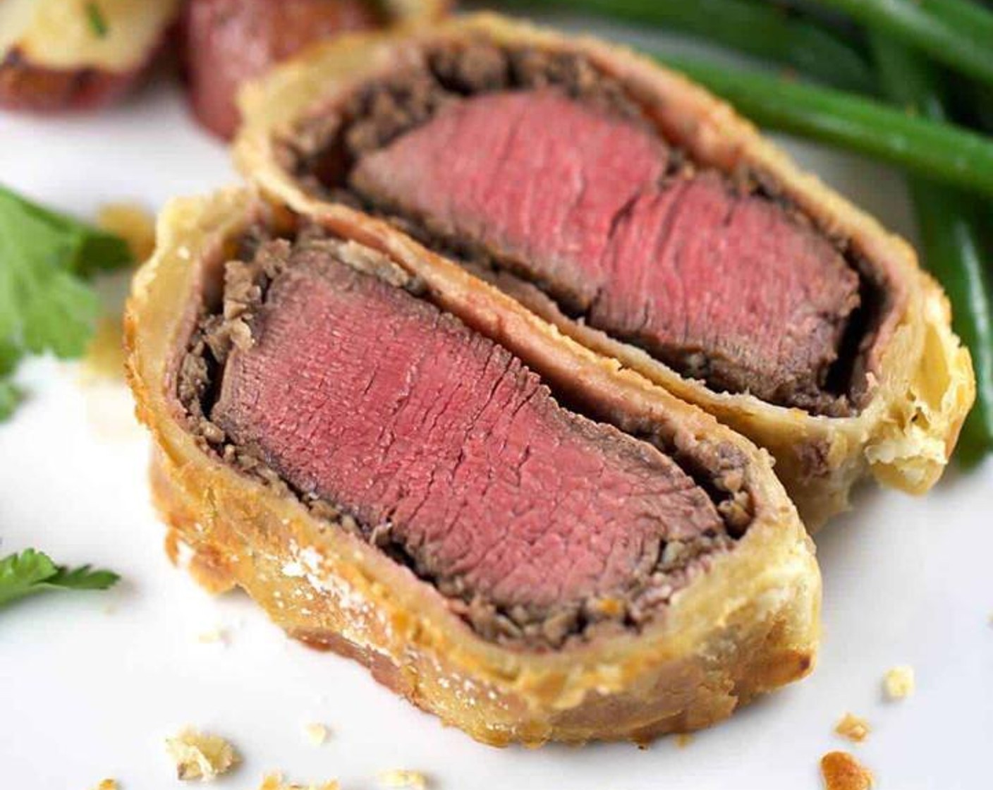 Individual Beef Wellington with Mushroom Sauce