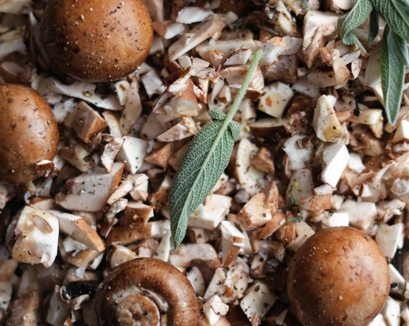 step 5 Arrange the Mushrooms (3 cups) in an ovenproof dish and drizzle over a little Olive Oil (as needed). Season with Coarse Sea Salt (to taste) and Ground Black Pepper (as needed).