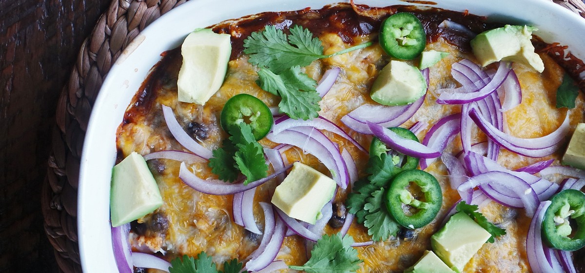 Cheesy Chicken Enchilada Casserole Recipe | SideChef