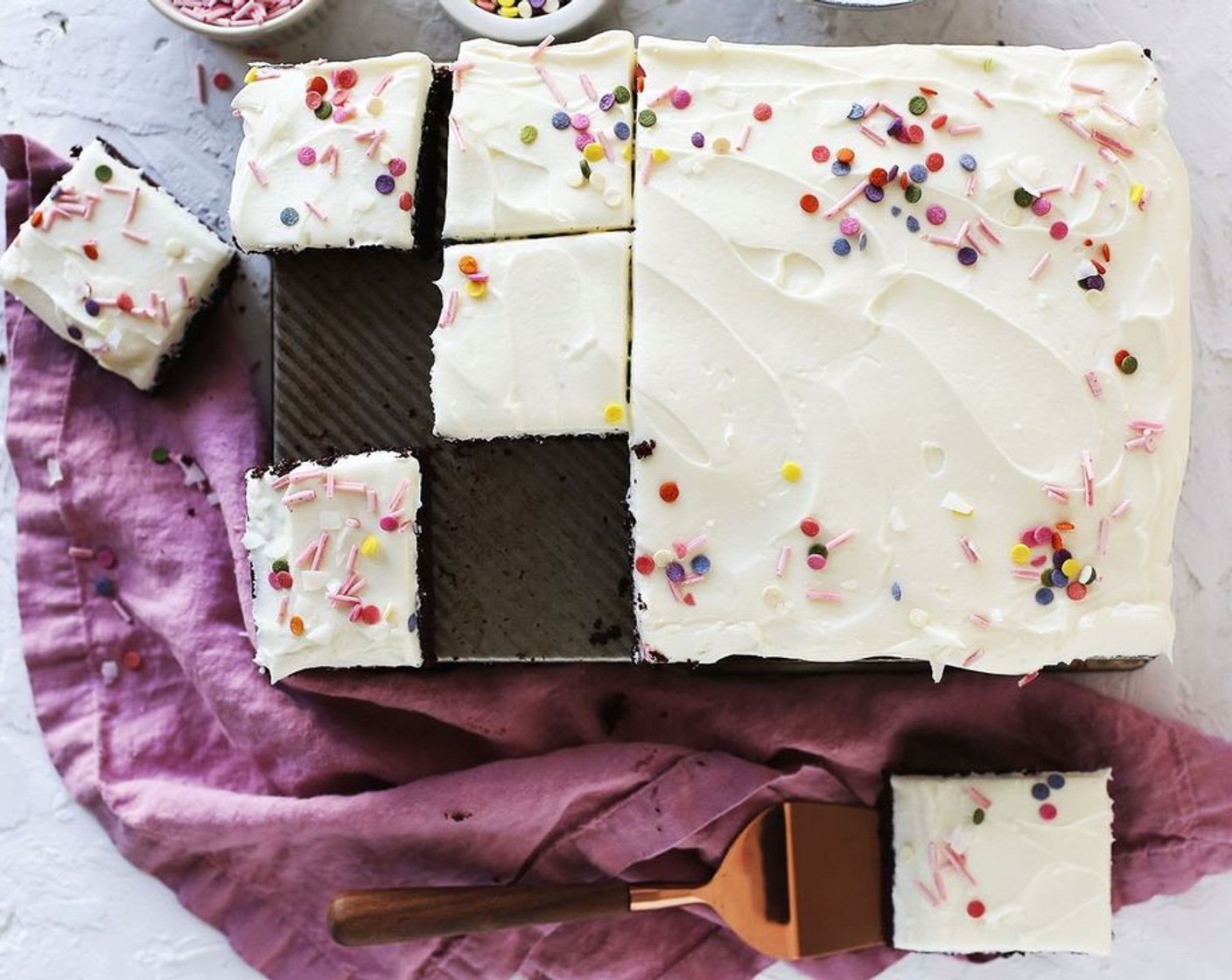 Chocolate Sheet Cake with Coconut Buttercream