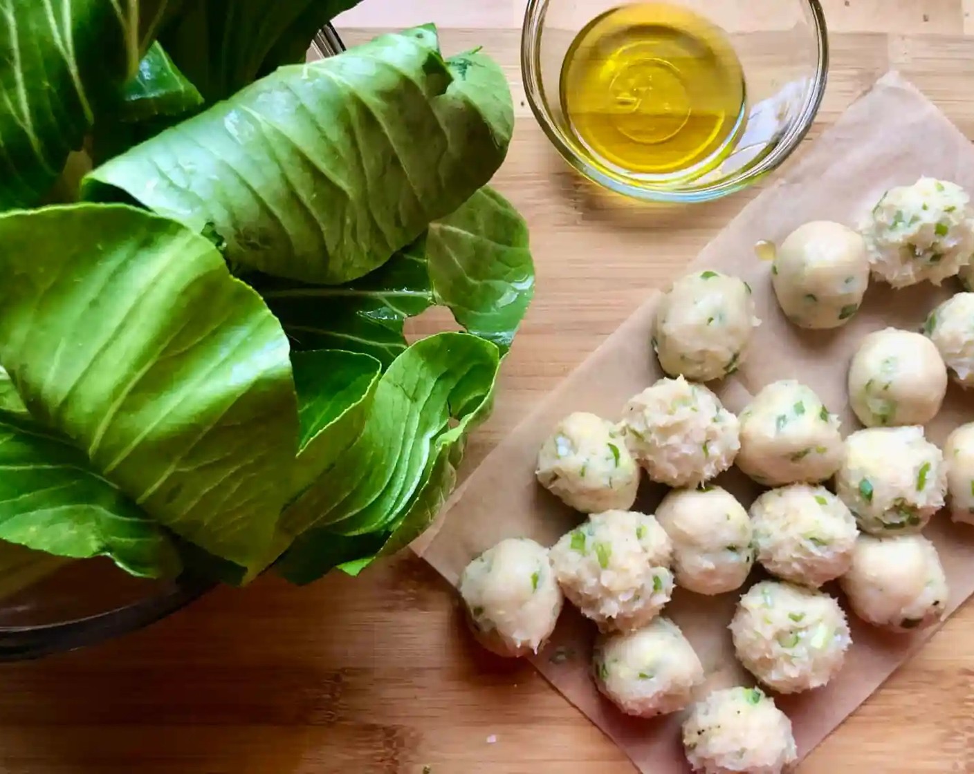 step 4 Transfer the browned meatballs to a large plate. Toss in the Baby Bok Choy (4) and cook for about 2 minutes more, just until slightly charred on the edges. Transfer the bok choy to the plate with the meatballs.