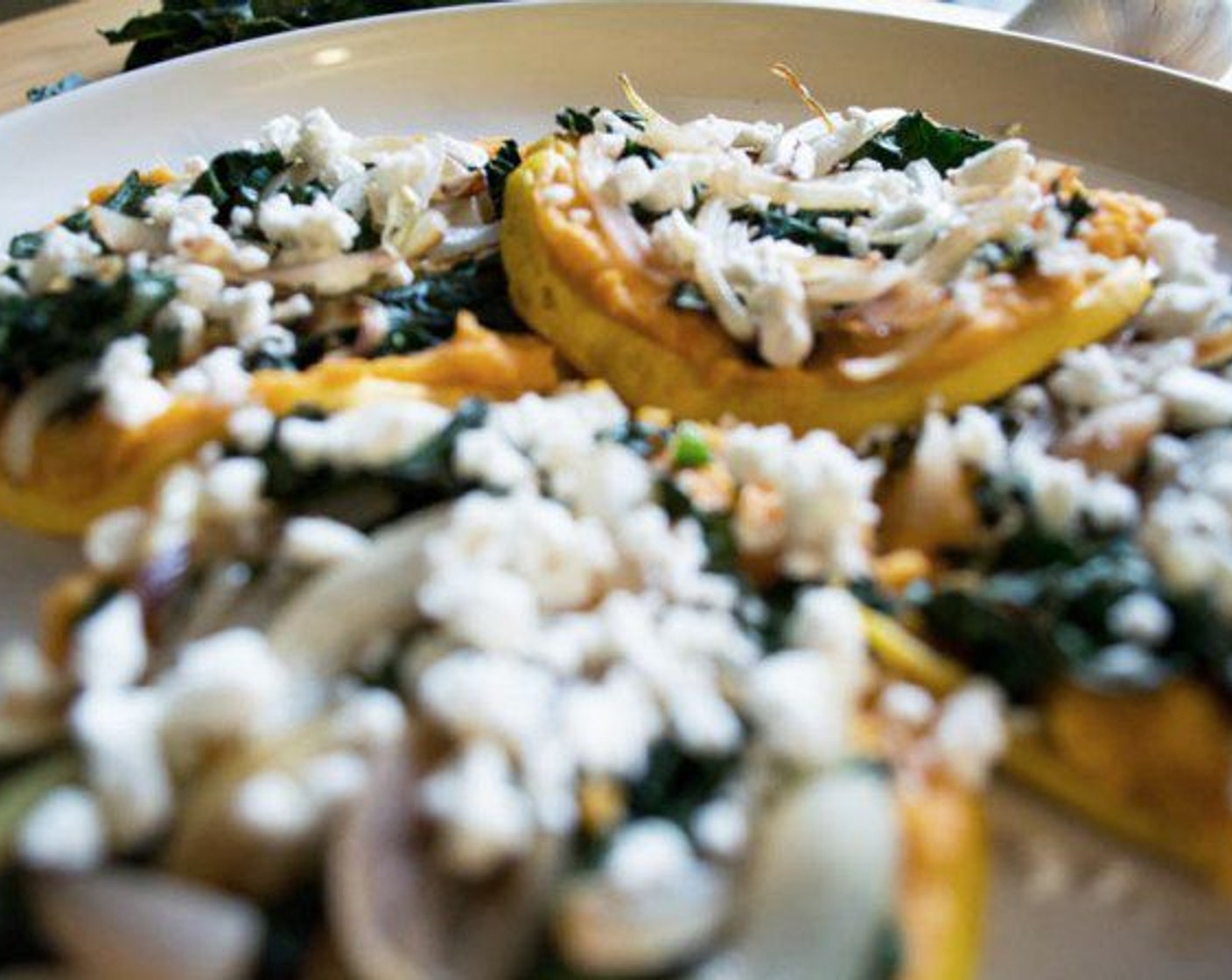 step 10 Once removed from the oven, sprinkle with Feta Cheese (4 Tbsp) and serve!