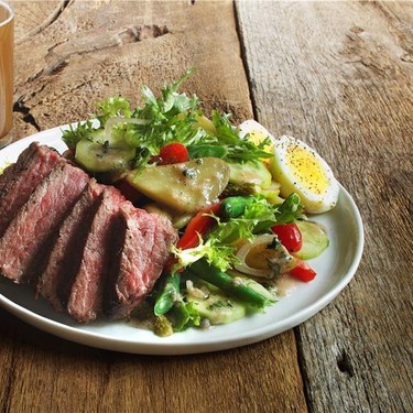 Beef Salad Parisienne with Tarragon Vinaigrette Recipe | SideChef