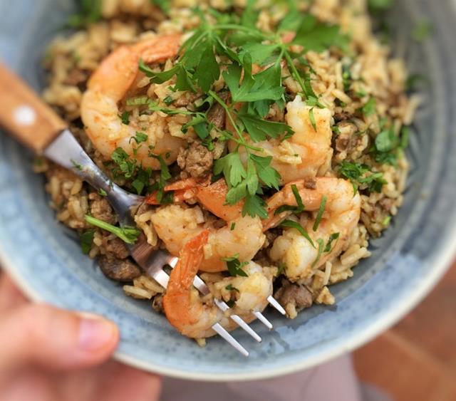 Dirty Rice with Shrimp Recipe | SideChef