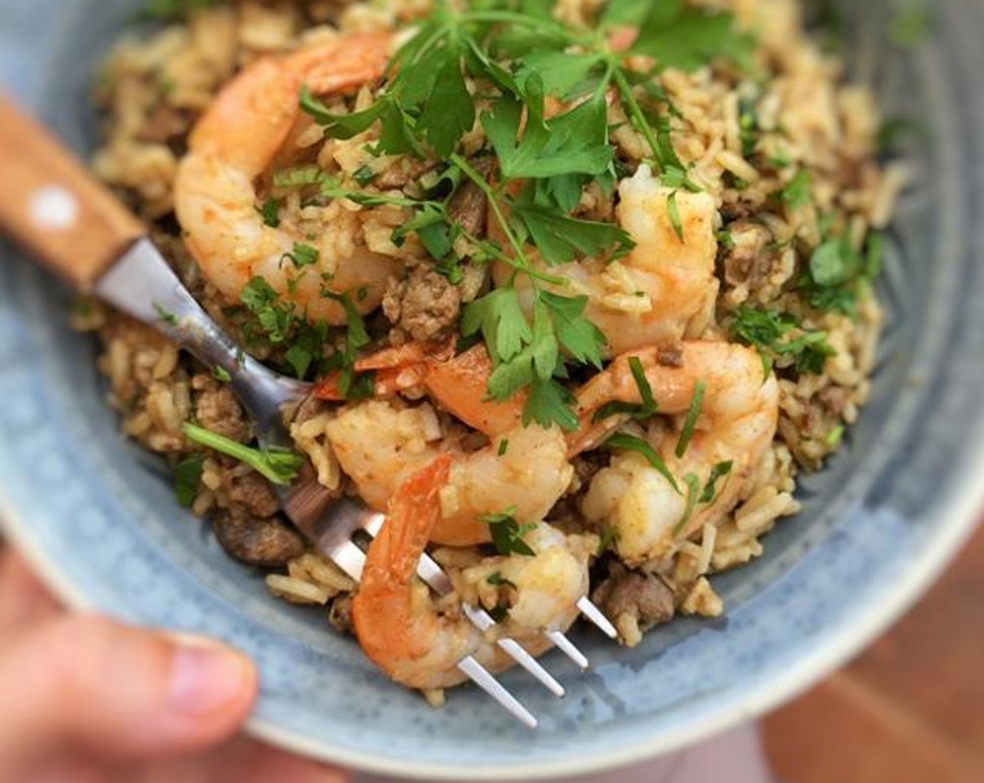 Dirty Rice with Shrimp