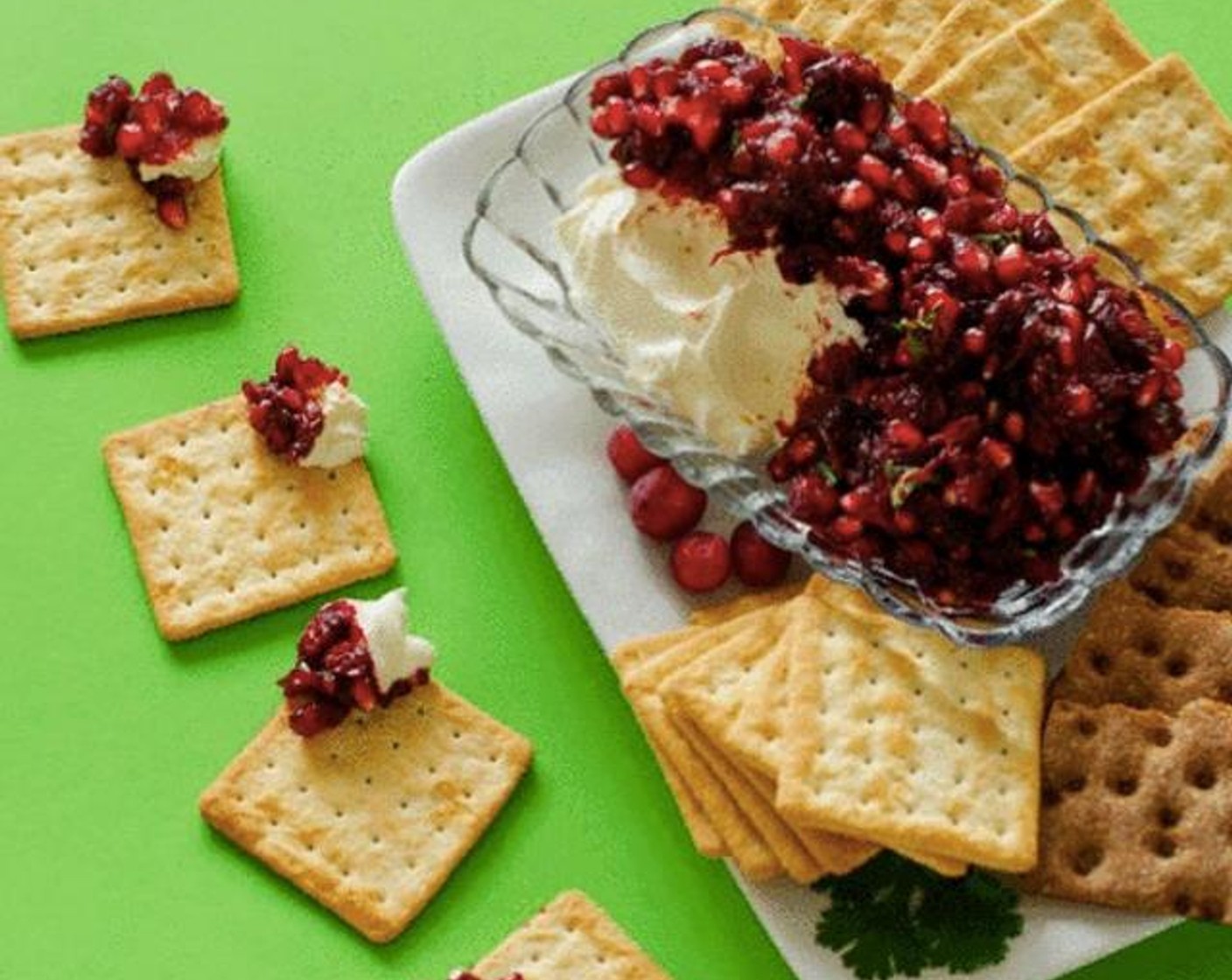 Savory Roasted Cranberry Salsa with Pomegranate