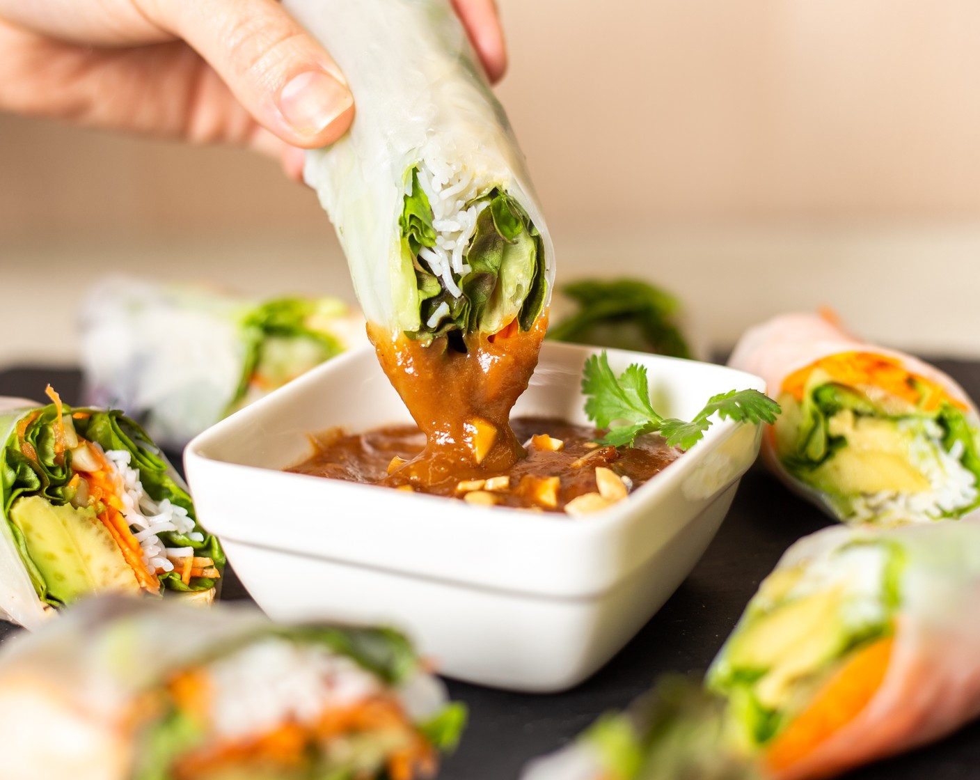 Hoisin Peanut Dipping Sauce for Spring Rolls