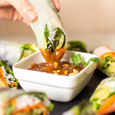 Hoisin Peanut Dipping Sauce for Spring Rolls Recipe | SideChef