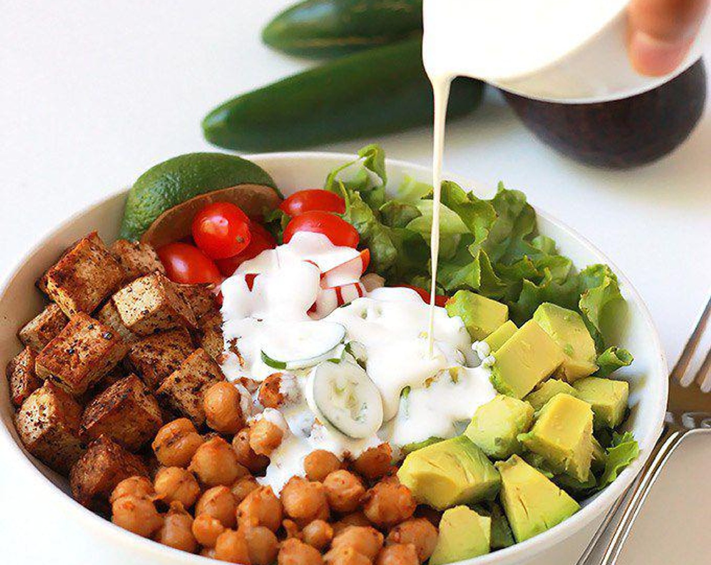 Spicy Chickpea Burrito Bowl