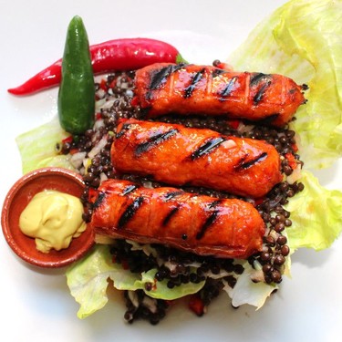 Grilled Cevapcici and Beluga Salad Recipe | SideChef
