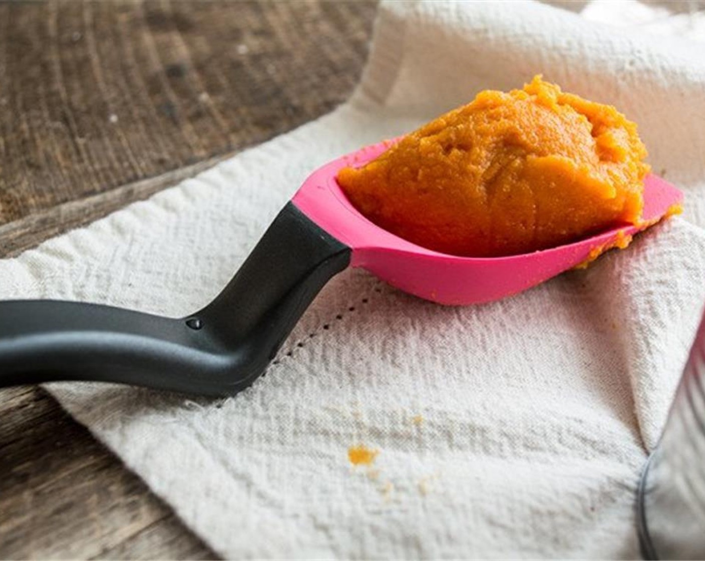 step 2 In a large bowl, add melted Unsalted Butter (1/3 cup), Canned Pumpkin Purée (1 cup), Eggs (2), Vanilla Extract (1/2 Tbsp) and whisk until well combined.